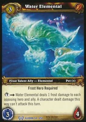 Water Elemental - 54/252 - Rare WoW: Hunt for Illidan foil