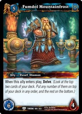 Fumdol Mountainfrost - 109/263 - Common WoW: Throne of the Tides