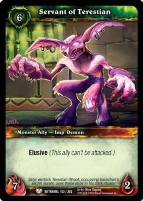Servant of Terestian - 153/202 - Common WoW: Betrayal of the Guardian