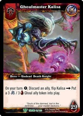 Ghoulmaster Kalisa - 14/263 - Uncommon WoW: Throne of the Tides