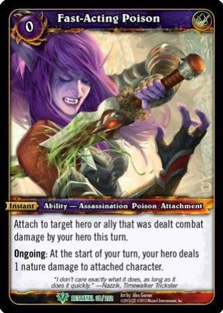 Fast-Acting Poison - 38/202 - Uncommon WoW: Betrayal of the Guardian