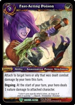 Fast-Acting Poison - 38/202 - Uncommon WoW: Betrayal of the Guardian