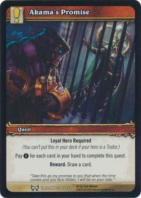 Akama&#39;s Promise - Foil Illidan 236/252 - Common WoW: Archives