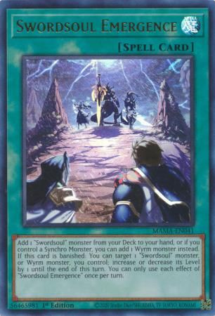 Swordsoul Emergence - MAMA-EN041 - Ultra Rare 1st Edition Magnificent Mavens 1st Edition Singles (Espanol)