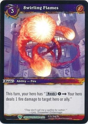 Swirling Flames - Caverns Treasure 15/70 - Foil Uncommon WoW: Caverns of Time Treasure Pack Singles