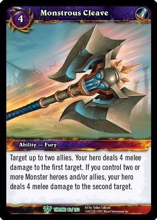 Monstrous Cleave - 86/263 - Uncommon WoW: Throne of the Tides