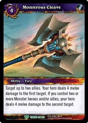 Monstrous Cleave - 86/263 - Uncommon WoW: Throne of the Tides