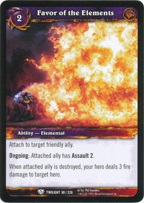 Favor of the Elements - 80/220 - Common WoW: Twilight of the Dragons