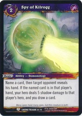 Spy of Kilrogg - Caverns Treasure 34/70 - Foil Common WoW: Caverns of Time Treasure Pack Singles