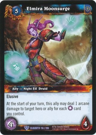 Elmira Moonsurge - 114/220 - Rare WoW: War of Elements