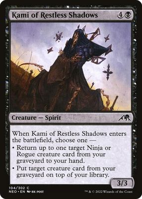 Kami of Restless Shadows 104/302 - Kamigawa Neon Dynasty Singles (Español)