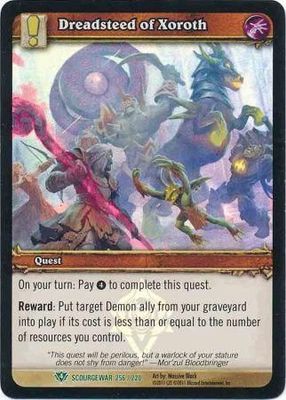 Dreadsteed of Xoroth - Foil Promo - Scourgewar 256/270 World of Warcraft Promo Singles