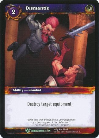 Dismantle - Horde Rogue 6/31 - Uncommon WoW: Horde Rogue 2011 Singles