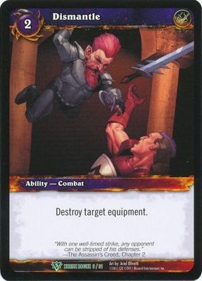 Dismantle - Horde Rogue 6/31 - Uncommon WoW: Horde Rogue 2011 Singles