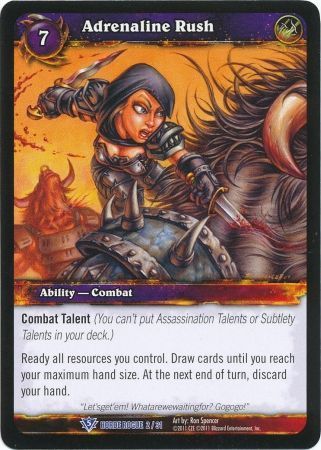 Adrenaline Rush - Horde Rogue 2/31 - Rare WoW: Horde Rogue 2011 Singles