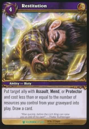Restitution - 51/220 - Uncommon WoW: Icecrown
