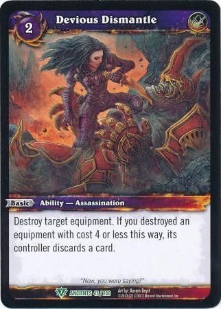 Devious Dismantle - 43/240 - Uncommon WoW: War of the Ancients foil