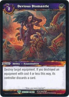Devious Dismantle - 43/240 - Uncommon WoW: War of the Ancients foil