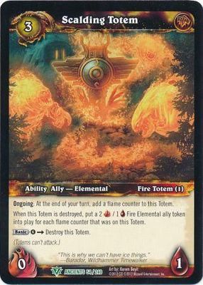 Scalding Totem - 54/240 - Uncommon WoW: War of the Ancients
