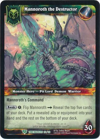 Mannoroth the Destructor - Timewalkers 25/30 - Uncommon [2012] (JM Art) WoW: War of the Ancients
