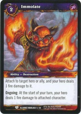 Immolate - Alliance Warlock 5/30 - Common WoW: Alliance Gnome Warlock