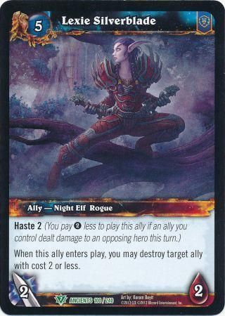 Lexie Silverblade - 100/240 - Uncommon WoW: War of the Ancients