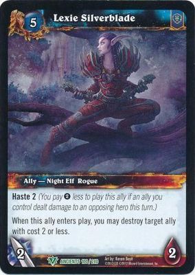 Lexie Silverblade - 100/240 - Uncommon WoW: War of the Ancients
