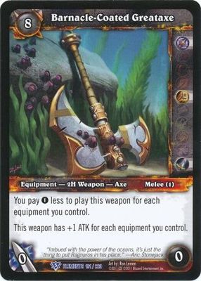 Barnacle Coated Greataxe - 191/220 - Rare WoW: War of Elements