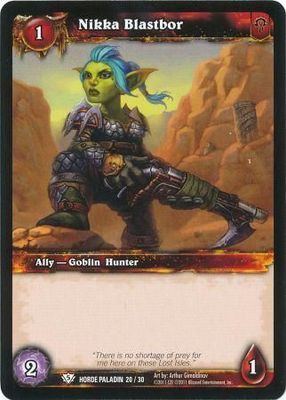 Nikka Blastbor - Horde Paladin 20/30 - Common WoW: Horde Blood Elf Paladin