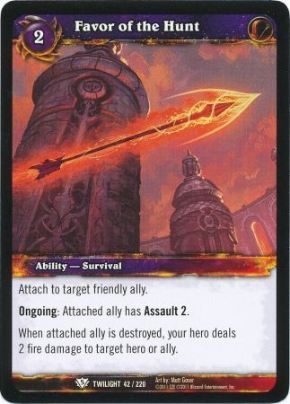 Favor of the Hunt - 42/220 - Common WoW: Twilight of the Dragons
