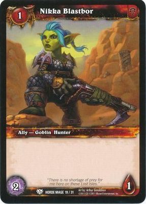 Nikka Blastbor - Horde Mage 19/31 - Common WoW: Horde Goblin Mage