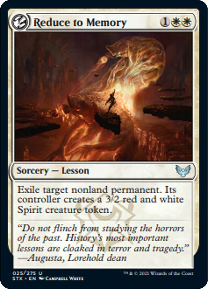 Reduce to Memory 025/275 - Strixhaven: School of Mages (STX) (Español)