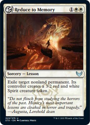 Reduce to Memory 025/275 - Strixhaven: School of Mages (STX) (Español)