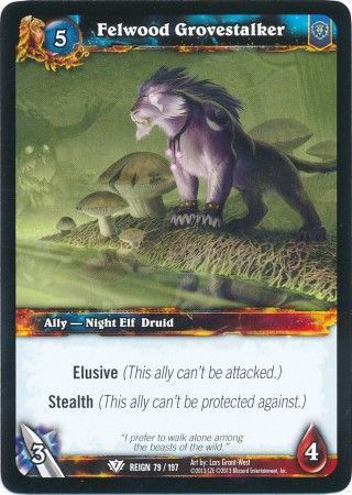 Felwood Grovestalker - 79/197 - Common WOW: Reign of Fire