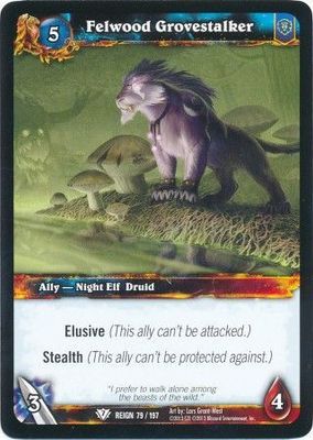 Felwood Grovestalker - 79/197 - Common WOW: Reign of Fire