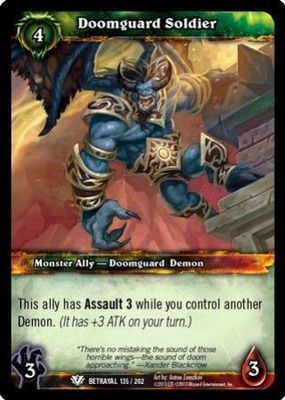 Doomguard Soldier - 135/202 - Common WoW: Betrayal of the Guardian