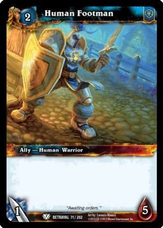 Human Footman - 71/202 - Common WoW: Betrayal of the Guardian