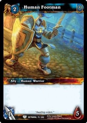 Human Footman - 71/202 - Common WoW: Betrayal of the Guardian