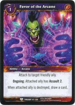 Favor of the Arcane - 47/220 - Common WoW: Twilight of the Dragons