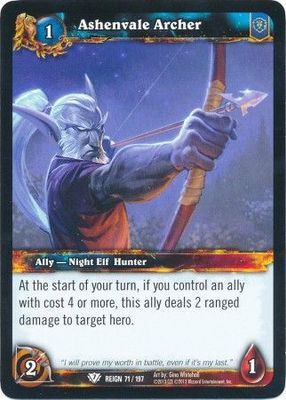 Ashenvale Archer - 71/197 - Common WOW: Reign of Fire