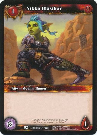 Nikka Blastbor - 141/220 - Common WoW: War of Elements