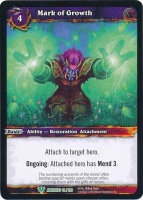 Mark of Growth - 12/240 - Uncommon WoW: War of the Ancients