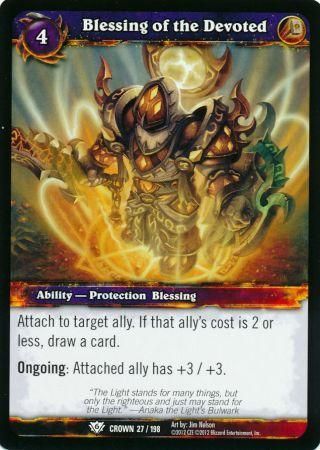 Blessing of the Devoted - 27/198 - Common WoW: Crown of the Heavens