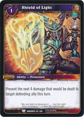 Shield of Light - 35/240 - Common WoW: War of the Ancients