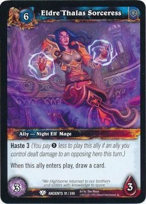 Eldre&#39;Thalas Sorceress - 91/240 - Common WoW: War of the Ancients