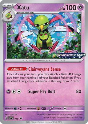 Xatu - 059 (Prerelease) - SV: Scarlet &amp; Violet Promo Cards (SVP) SV: Scarlet &amp; Violet Promo Cards