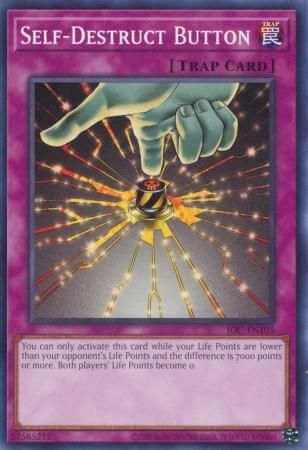 Self-Destruct Button - IOC-EN105 - Common Unlimited (25th Reprint) Invasion of Chaos 25th Anniversary Singles