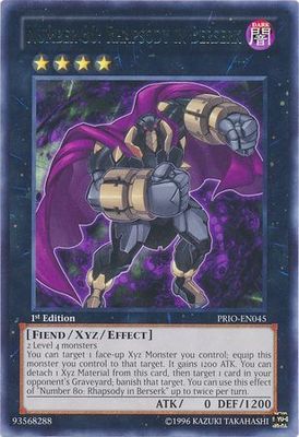 Number 80: Rhapsody in Berserk - PRIO-EN045 - Rare 1st Edition Primal Origin 1st Edition Singles