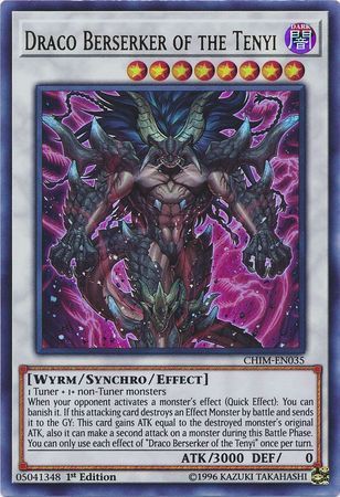 Draco Berserker of the Tenyi - CHIM-EN035 - Ultra Rare 1st Edition Chaos Impact 1st Edition Singles (Espanol)
