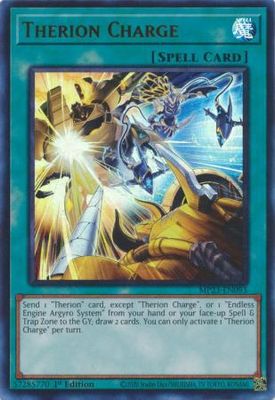 Therion Charge - MP23-EN093 - Ultra Rare 1st Edition Mega Tin 2023 Dueling Heroes Singles